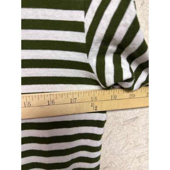 Madewell Softfade Women's Tee Shirt Oversized Pocket Cahita Stripe Green XXS - Picture 6 of 10